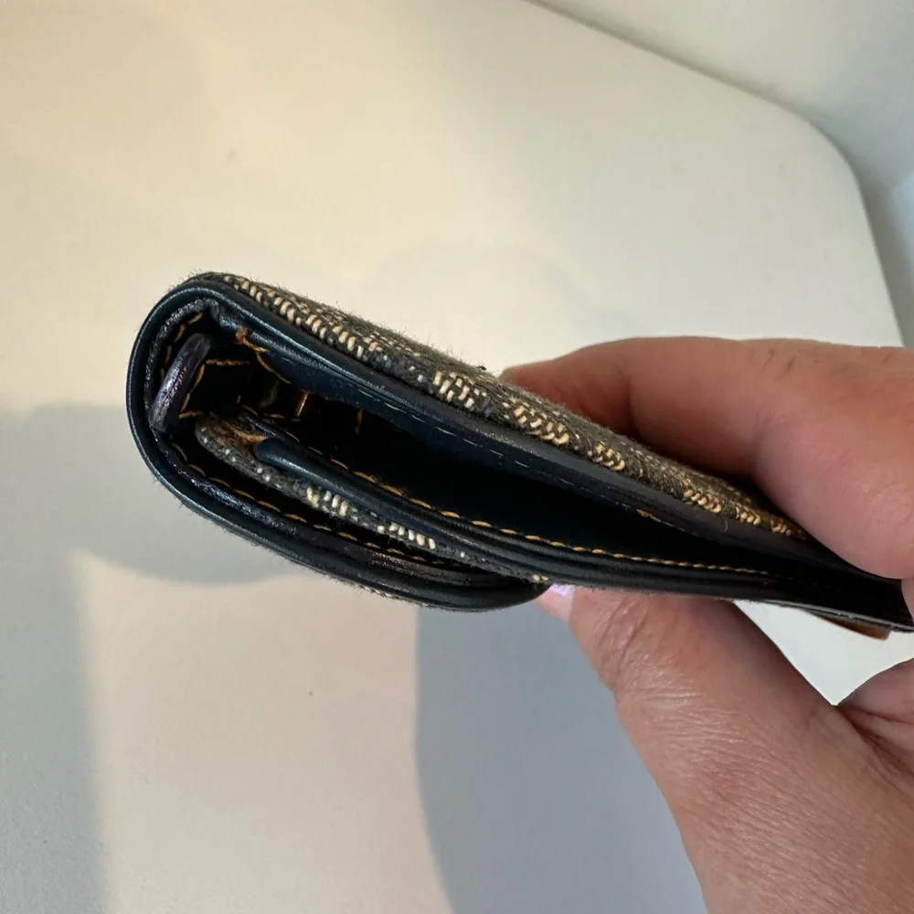 Christian Dior Saddle Oblique coin wallet